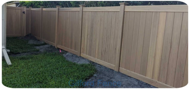 Cypress Wood Look Vinyl Privacy Fence